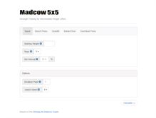 Tablet Screenshot of madcow5x5.com